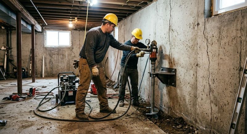 Basement Stabilization in Warminster, PA