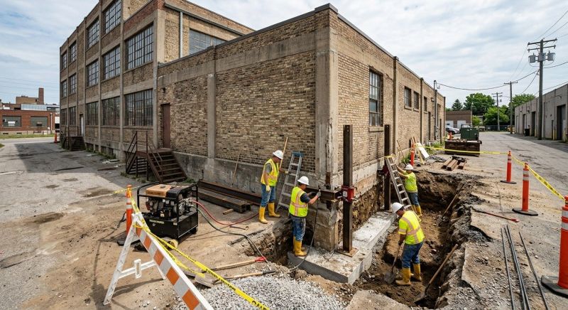 Building Foundation Repair in Bensalem, PA