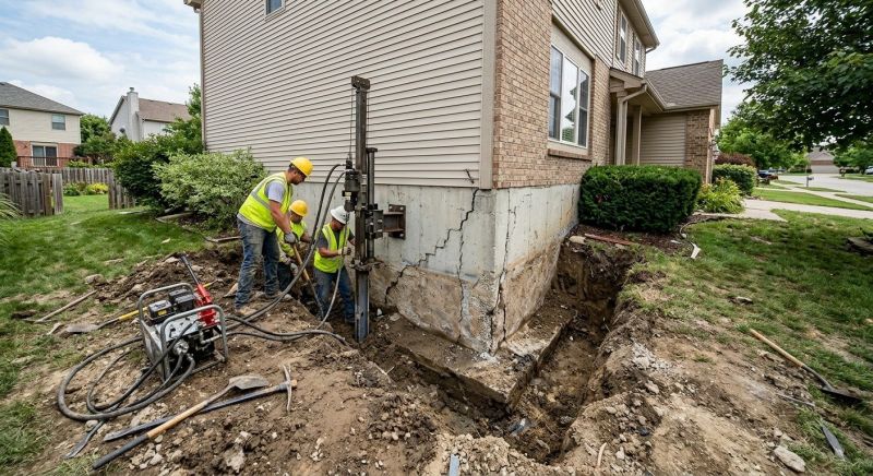 Building Foundation Repair in Devon, PA