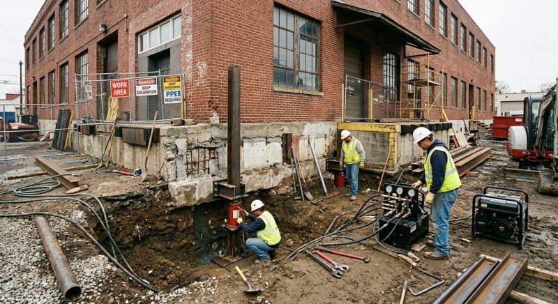 Building Foundation Repair in Perkasie, PA
