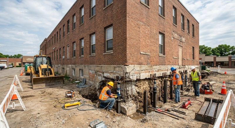 Commercial Foundation Repair in Warminster, PA