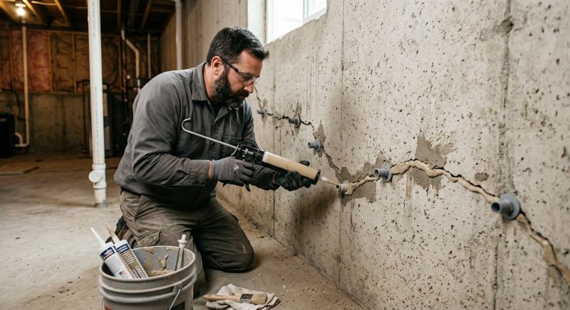 Cracked Foundation Repair in Broomall, PA