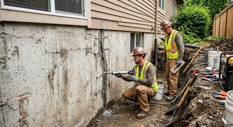 Cracked Foundation Repair in Fort Washington, PA