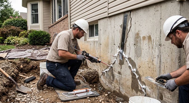 Cracked Foundation Repair in Fort Washington, PA