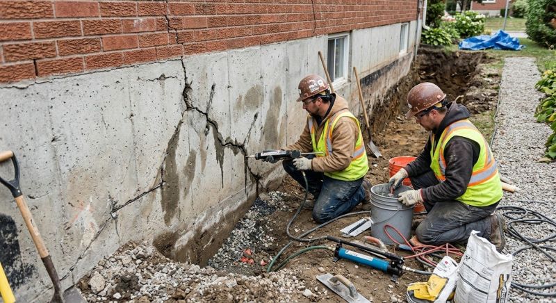 Cracked Foundation Repair in Mount Laurel, NJ