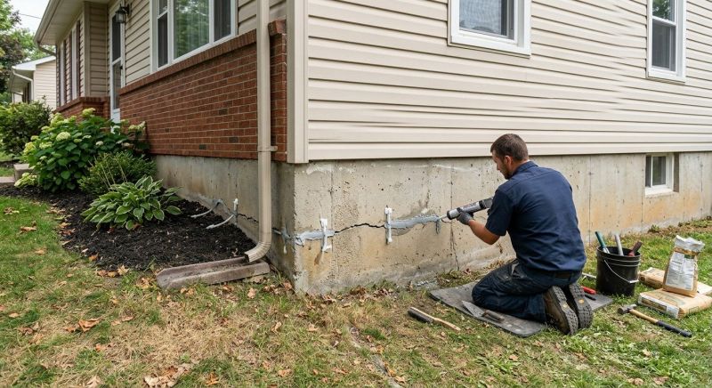 Cracked Foundation Repair in Ringoes, NJ