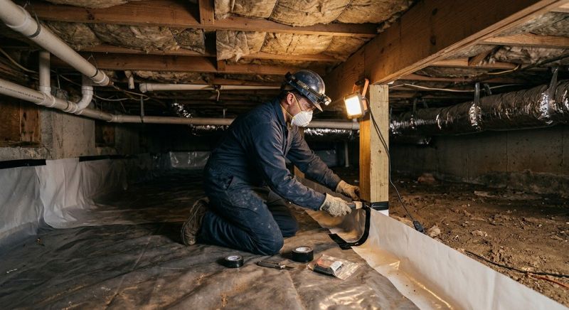 Crawl Space Leveling in Warminster, PA