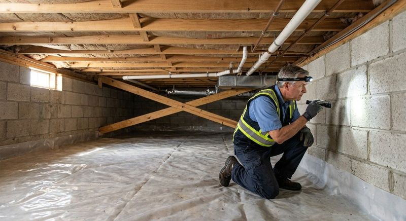 Crawl Space Leveling in Warminster, PA