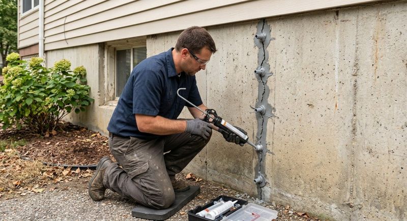 Foundation Crack Sealing in Warminster, PA