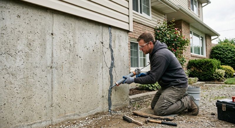 Foundation Crack Sealing in Warminster, PA