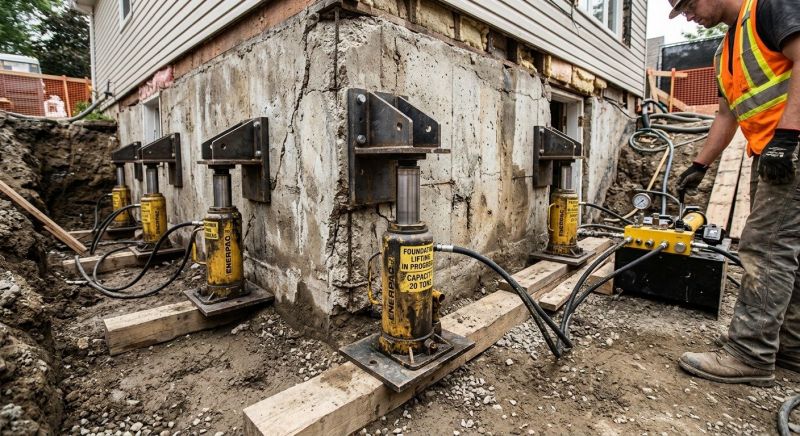 Foundation Jacking in Dublin, PA