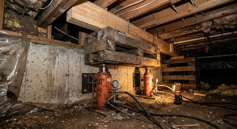 Foundation Jacking in Glenside, PA