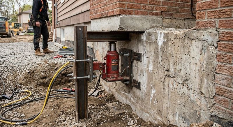 Foundation Jacking in Haddonfield, NJ