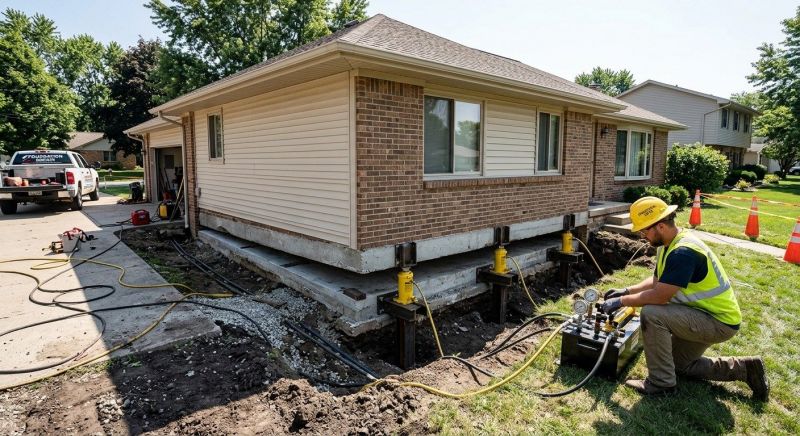 Foundation Lifting in Bordentown, NJ