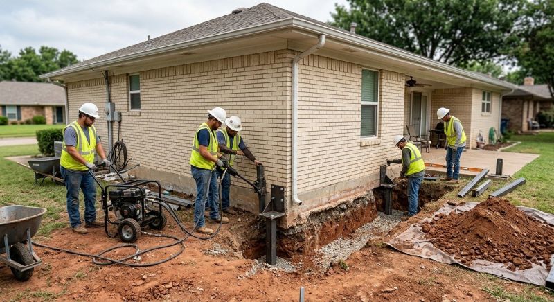 Foundation Stabilizing in Bensalem, PA