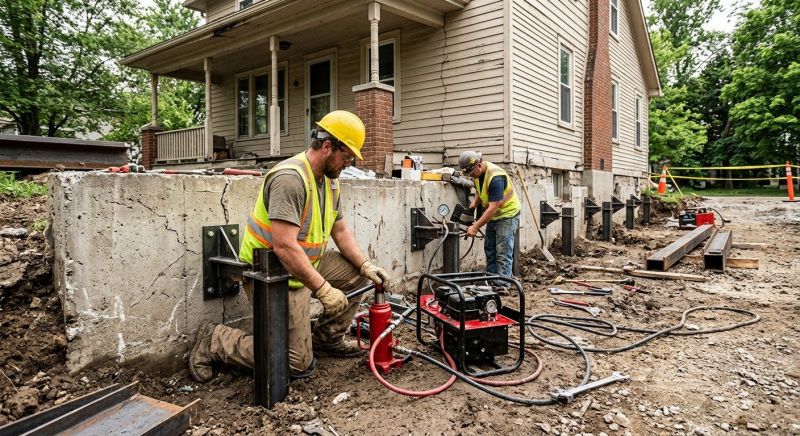 Foundation Stabilizing in Horsham, PA