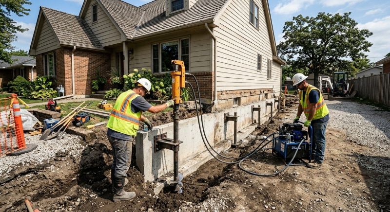 Foundation Stabilizing in Warminster, PA