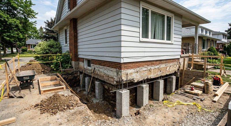 Foundation Underpinning in Warminster, PA