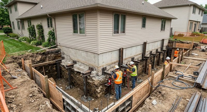 Foundation Underpinning in Warminster, PA