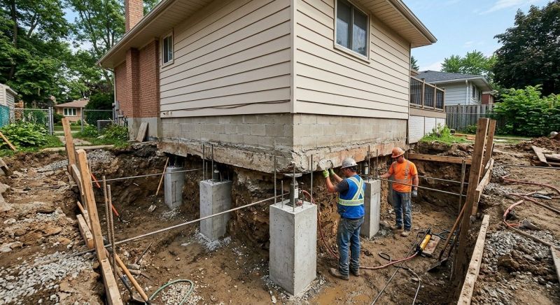 House Underpinning in Warminster, PA