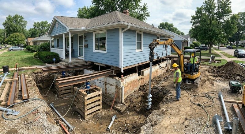 House Underpinning in Warminster, PA