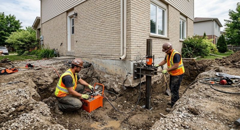 Sinking Foundation Lifting in Warminster, PA