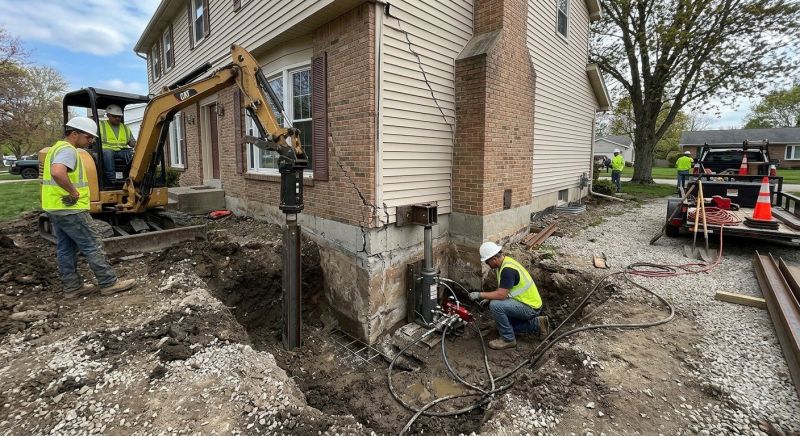 Sinking Foundation Repair in Blue Bell, PA