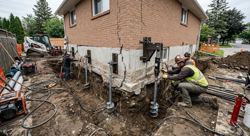 Sinking Foundation Repair in Montgomery County, PA