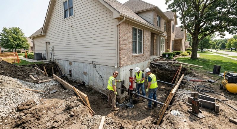 Sinking Foundation Repair in New Hope, PA