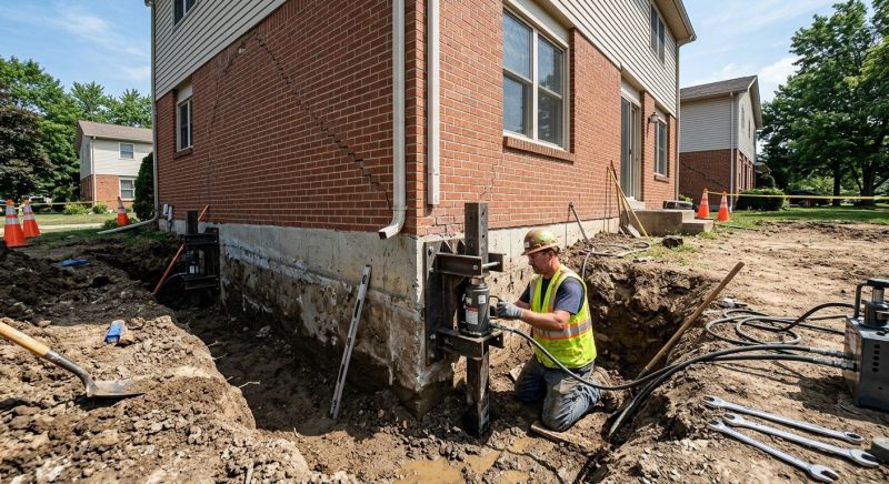 Sinking Foundation Repair in Stockton, NJ