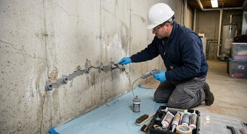 Structural Crack Repair in Warminster, PA