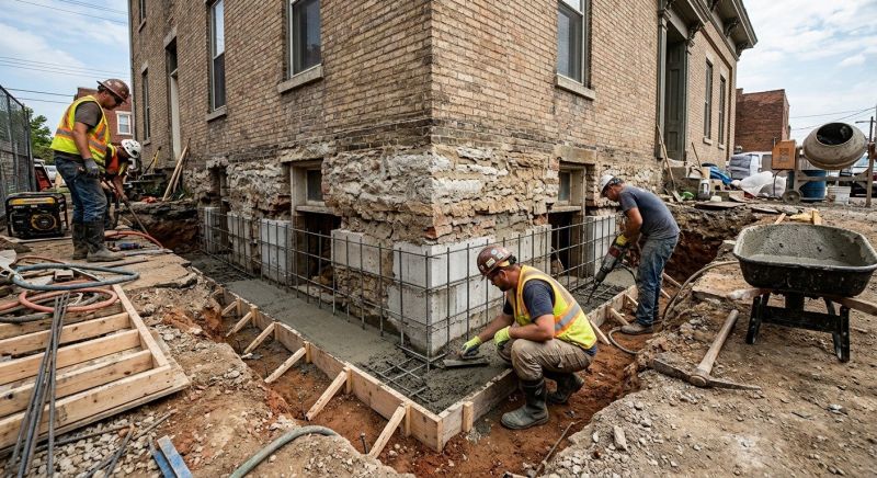 Underpinning Repair in Warminster, PA