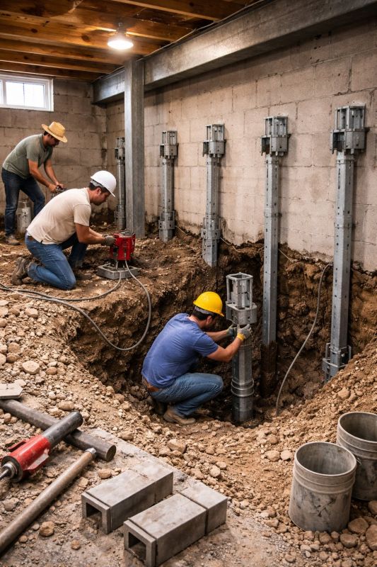 Underpinning Repair in Warminster, PA